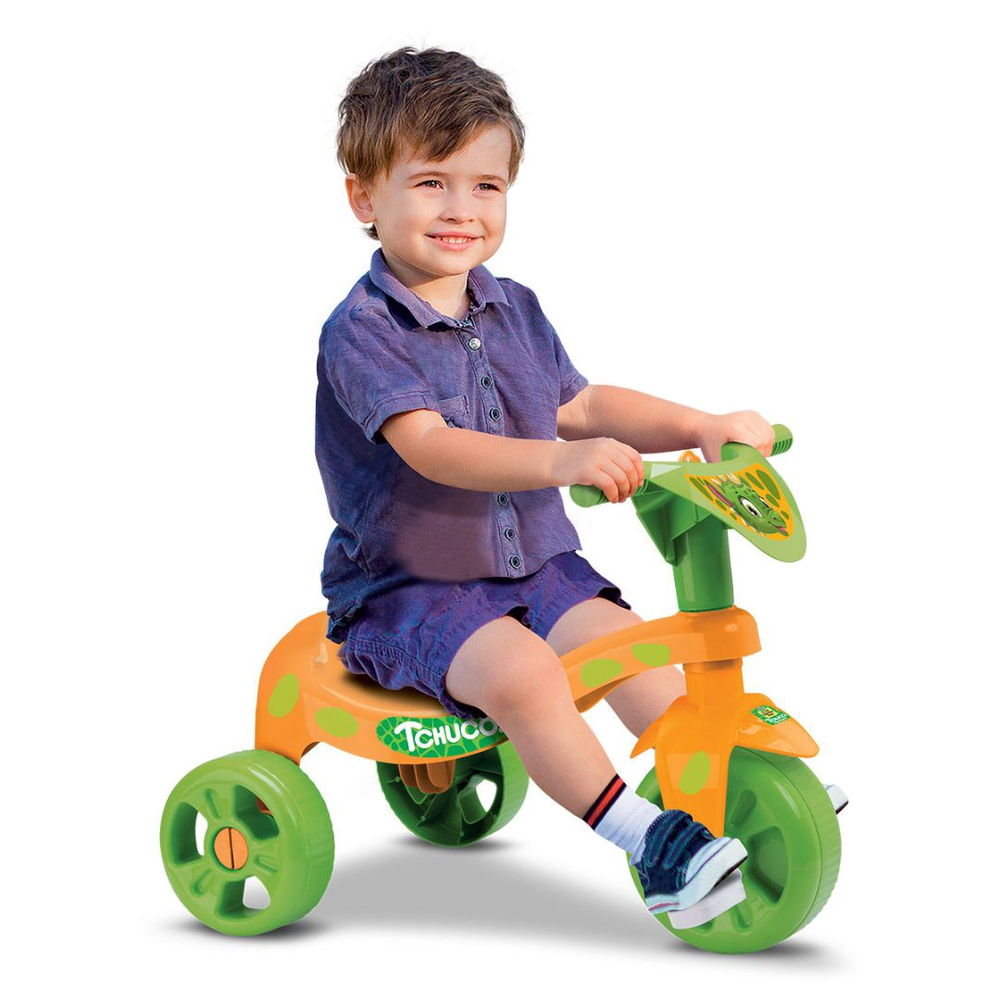 Triciclo Motoca Velotrol Para Crianças Infantil Velocípede Empurrador  Dinossauro