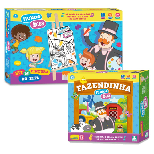 Brinquedo Educativo Pintura Pets Cavalete Tintas Telas Jogo Infantil  Coordenação Motora Criatividade - Nig 0441 em Promoção na Americanas