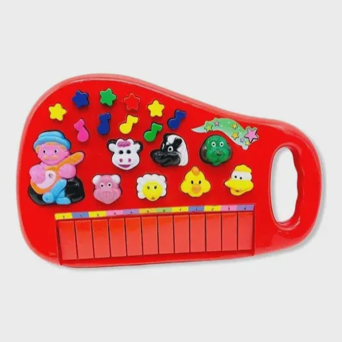 Piano Teclado Musical Infantil Bebe Sons Animais Eletronico Brinquedo