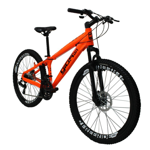 Bicicleta TUFF25 Freeride Aro 26 Verde Neon 21V VikingX no Shoptime