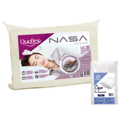 Travesseiro Nasa Ortopédico Cervical Duoflex e Capa 200% Fios Lar Conforto Menor preço em Travesseiro Nasa Ortopédico Cervical Duoflex e Capa 200% Fios Lar Conforto