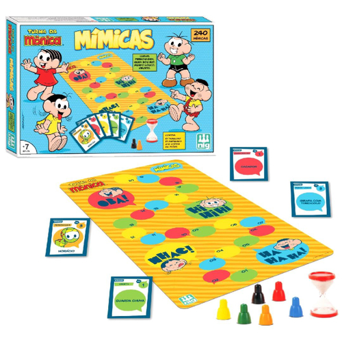 Jogo De Tabuleiro Kit Turma Da Mônica 4 Jogos Clássicos Nig