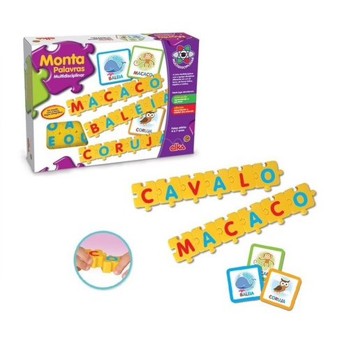 Jogo Educativo - Monta Palavras Multidisciplinar - Elka