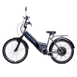 Bicicleta Elétrica Basic 800W 48V Cinza Menor preço em Bicicleta Elétrica Basic 800W 48V Cinza