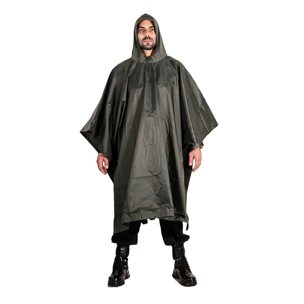 Poncho Emborrachado Impermeável Eb Capa Chuva Militar Verde em