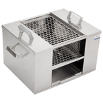 Churrasqueira Para Apartamento Sem Fumaça Inox 50X40 Mec G