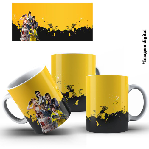 Caneca Gamer Free Fire Porcelana – Geração Bit Games