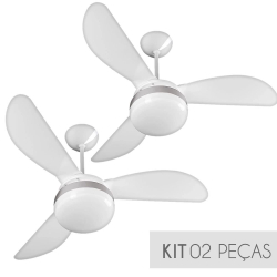 Kit Ventilador de Teto Ventisol Fênix Branco / Silver, 3 Velocidades, CV3 - 127v - 02 Unidades é boa?