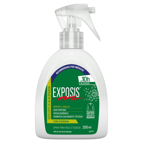Repelente Spray Exposis sem Perfume com Icaridina 200ml Menor preço em Repelente Spray Exposis sem Perfume com Icaridina 200ml