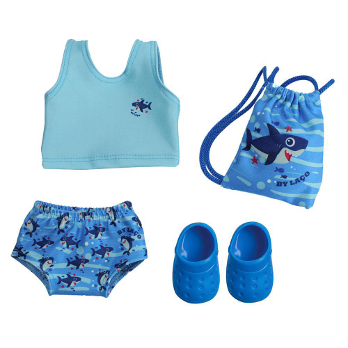 Kit Roupa De Boneca Para Baby Alive - Praia Biquini Sereia em