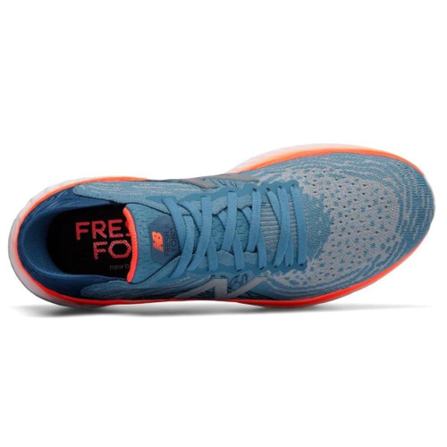 Tenis New Balance Masculino Fresh Foam 1080 V10 Azul e Laranja em