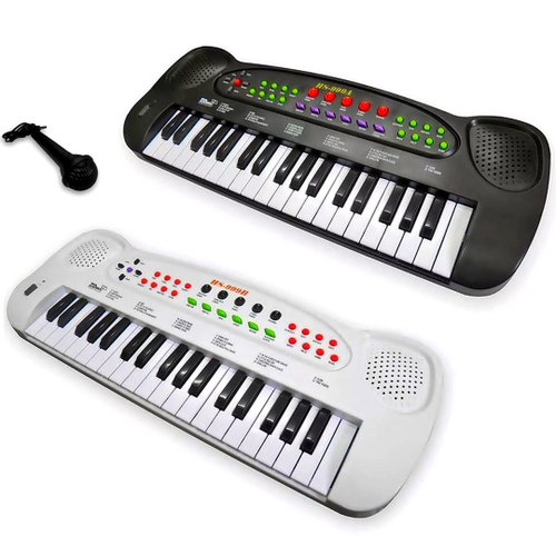 Mini Teclado Infantil Piano 32 Teclas Musical Karaokê e Microfone Crianças  Aprender a Tocar a Pilha no Shoptime