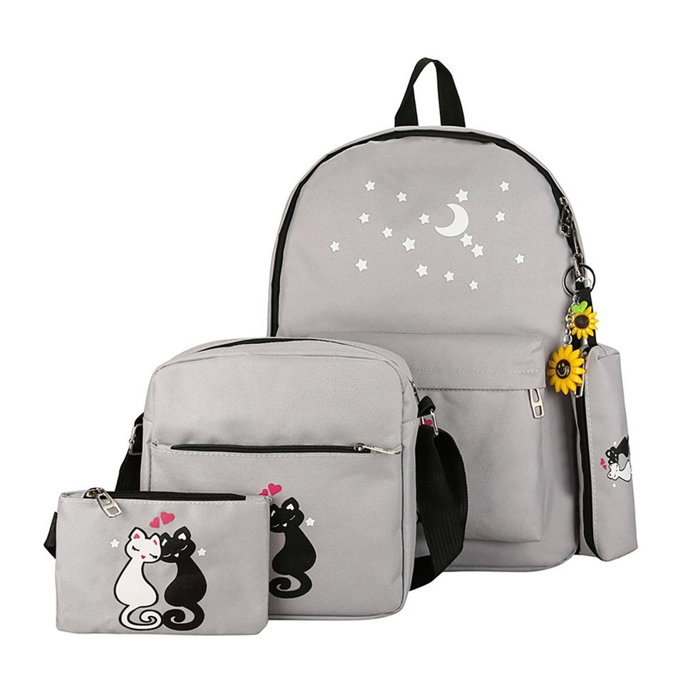 cat canvas bolsa