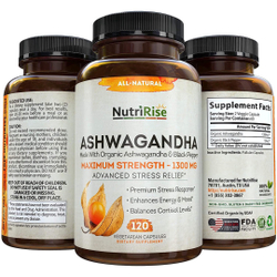 Menor preço em Ashwagandha - Nutririse - 1300Mg (120 Cápsulas)