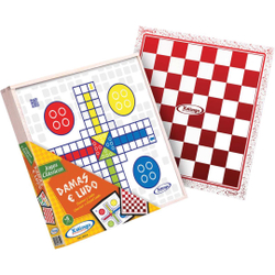 Jogo de Tabuleiro Dama e Ludo Menor preço em Jogo de Tabuleiro Dama e Ludo