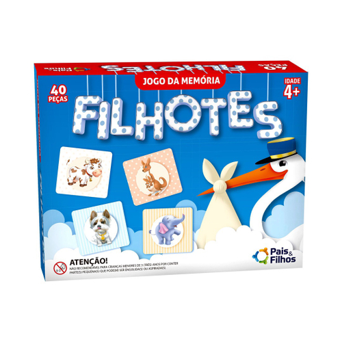 Jogo Da Memoria Infantil Em Mdf Cara De Bichos Pais E Filhos