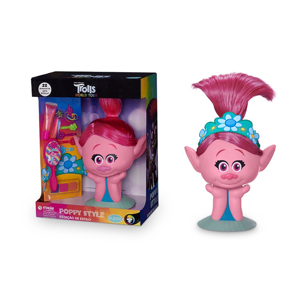 Boneca Poppy Princesa Trolls 2 Word Tour - Pupee - Bonecas