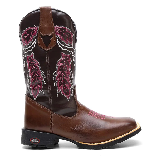 Bota caterpillar botina couro rosa em Promoção na Americanas