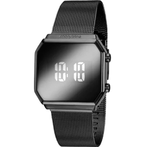 relógio feminino mondaine preto