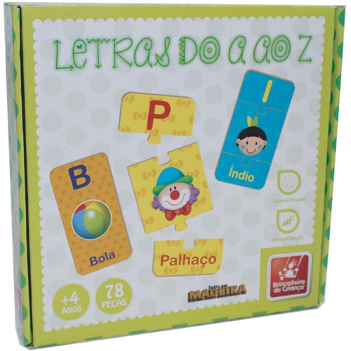 Jogo Pedagógico Alfabeto Letras Forma Palavras Educativo - DaiCommerce