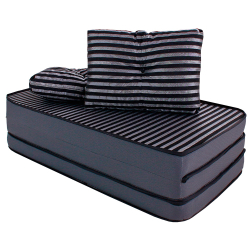 Puff Multiuso 3 Em 1 + Travesseiro Jacquard Preto Casal Bf Colchões é boa?