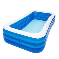 Piscina Retangular Inflável 3 camadas Tamanho: 140x90x50cm é boa?