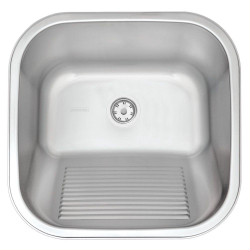 Tanque Inox tramontina 40x40 Encaixe Acetinado Menor preço em Tanque Inox tramontina 40x40 Encaixe Acetinado