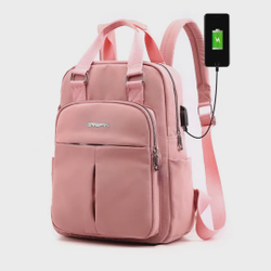 Mochila Bolsa Feminina Antifurto USB Impermeável Casual Menor preço em Mochila Bolsa Feminina Antifurto USB Impermeável Casual