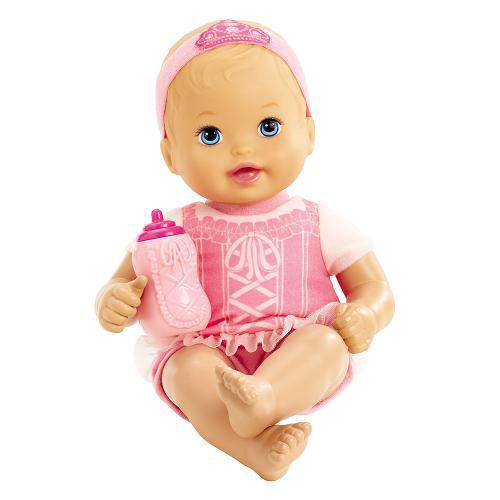 Boneca Bebê Menina Baby Little Mommy Recém Nascida - Roupa Rosa