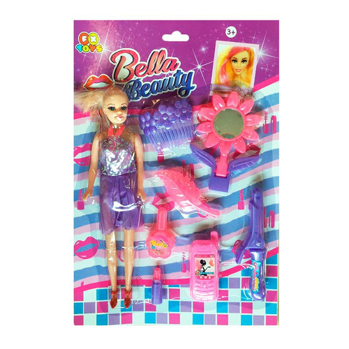 Maquiagem Para Boneca Maquiar Brinquedo Infantil C/ Espelho