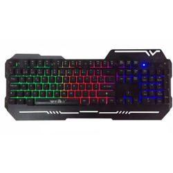 Teclado Gamer Semi-Mecânico Metal Com Led Weibo Wb-539 Menor preço em Teclado Gamer Semi-Mecânico Metal Com Led Weibo Wb-539