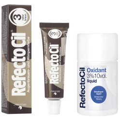 Kit 1 Tinta E 1 Oxidante Sobrancelhas Refectocil Nº3 Castanho Natural Menor preço em Kit 1 Tinta E 1 Oxidante Sobrancelhas Refectocil Nº3 Castanho Natural