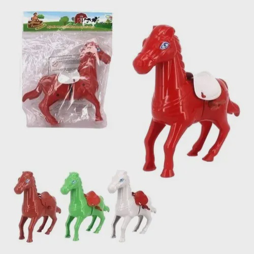 NUOBESTY 5Pcs Brinquedos de Corda de Plástico Cavalo de Brinquedo