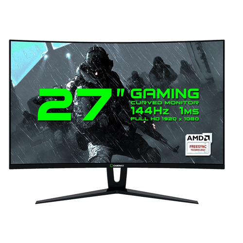 Monitor Gamemax, 27 Polegadas, 144hz, 1 Ms, Curvo, GMX27C144BR