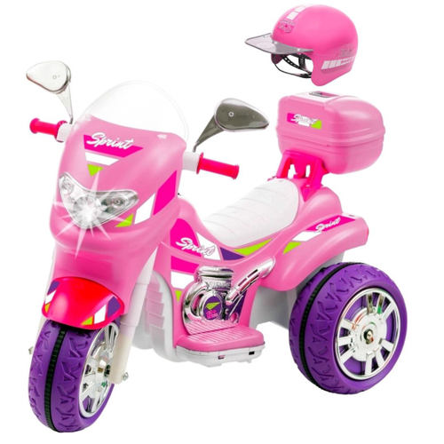 Brinquedo Moto de Corrida 1000 Branca Infantil Esportiva c/ Apoio Bs Toys  Motinha p/ Crianças Meninos Decoração Coleção