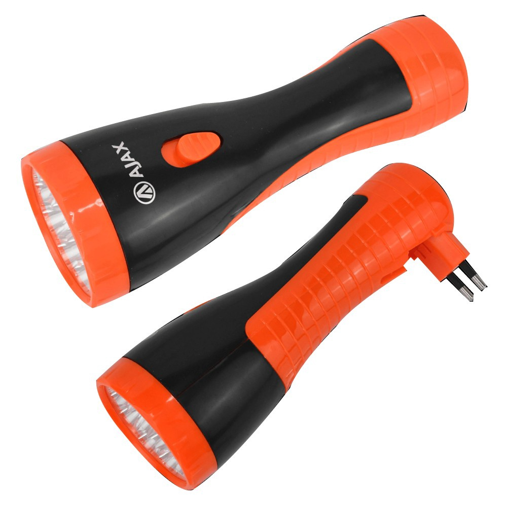 Lanterna recarreg vel bivolt 12 leds ajax submarino