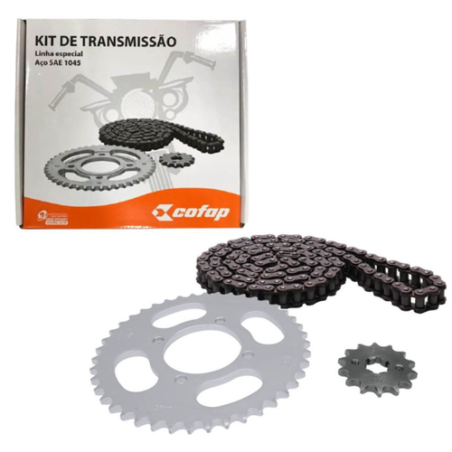 Kit Relação Transmissão Moto Honda Cbx 250 Twister 2001 a 2008