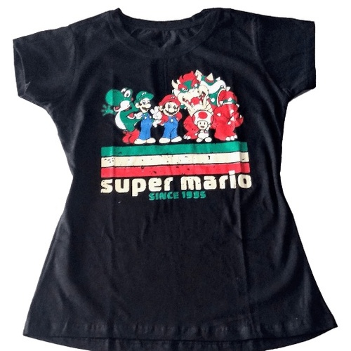 Camiseta Mario Bros Nintendo Jogos Antigos no Shoptime