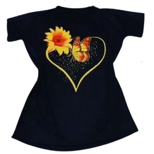 Blusa sales girassol feminina