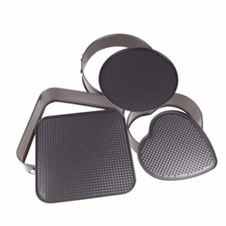 Kit Formas Assadeiras Fundo Removível Anti Aderente Bolo 3 peças preto Menor preço em Kit Formas Assadeiras Fundo Removível Anti Aderente Bolo 3 peças preto
