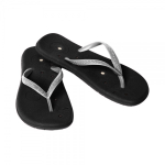 Sandalia Feminina Magnetica Prata/Preto 36-37 Infravermelho