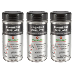 Kit 3x Magnésio Quelato 433mg (3x 60 cápsulas) - Meissen é boa?