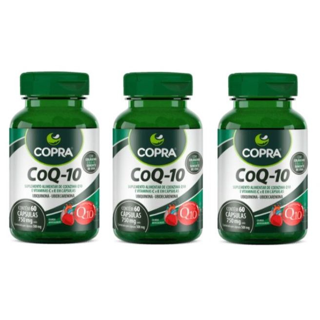 Kit 3x Coenzima Q-10 (3x 60 Cápsulas) - Copra Em Promoção | Ofertas Na ...