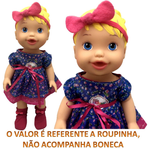 Roupinha Baby Alive Roupa para boneca baby alive Azul, Magalu Empresas