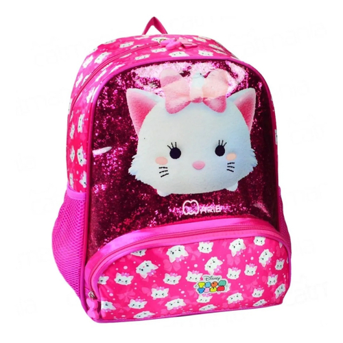 Mochila escolar infantil gata marie luxo, extra