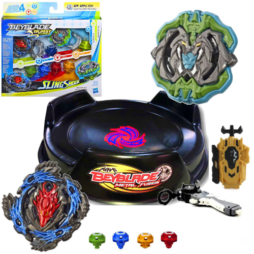 Kit 2 Beyblade + 2 Lançadorer + Arena - Promoção Barato