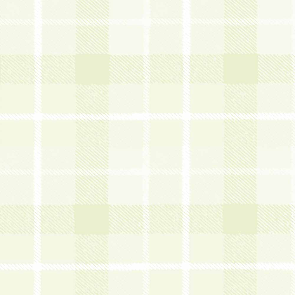 Papel de Parede Vinílico Xadrez Tartan Bege e Verde - uau! bobinex