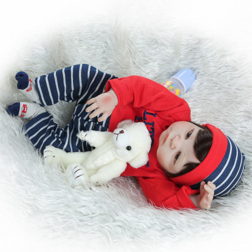 Bebe Reborn Menino 100% Silicone 57 Cm - Bento Loiro em Promoção na  Americanas