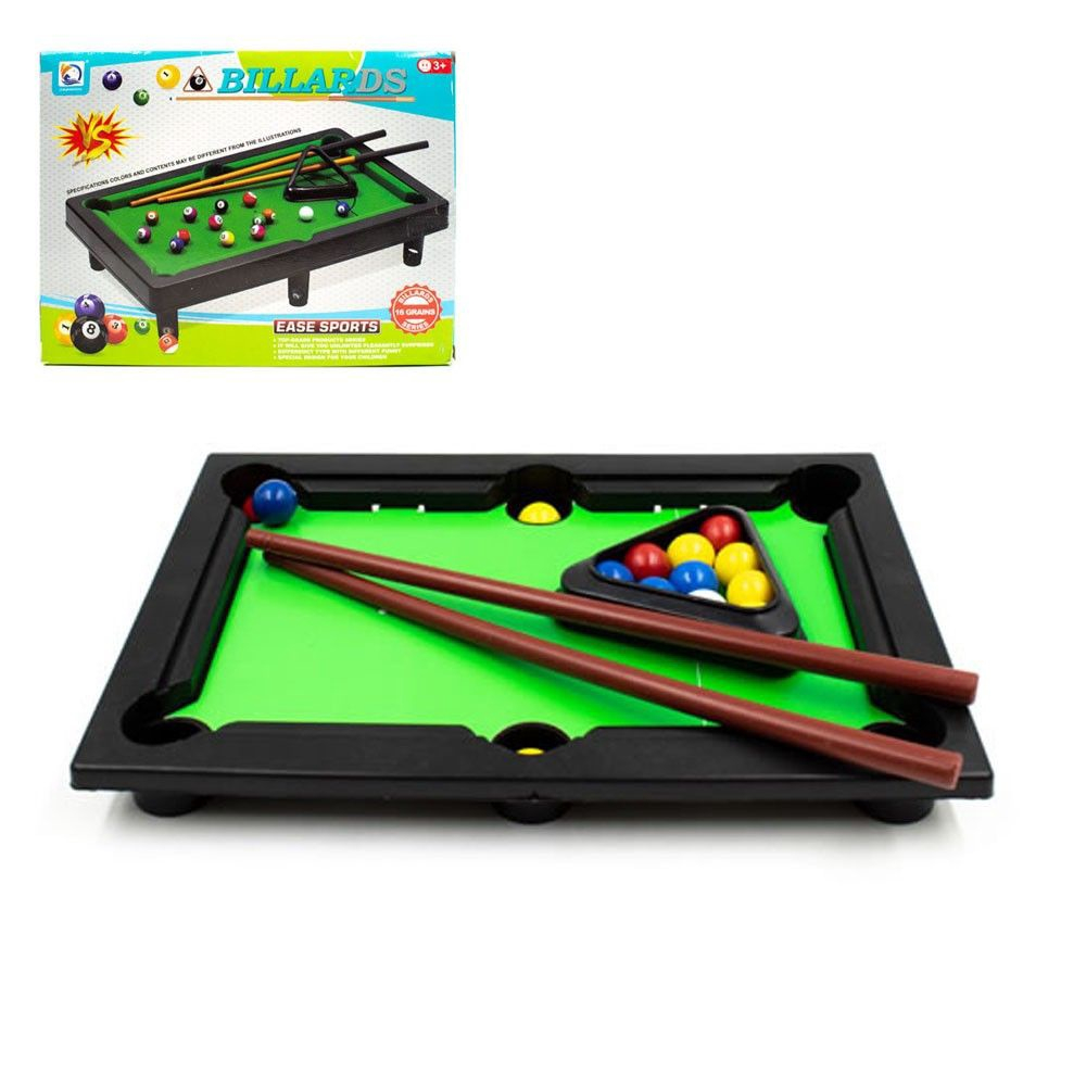 Jogo De Sinuca Mini Snooker Brinquedo Infantil Com 15 Itens