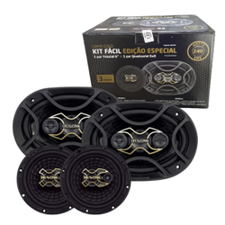 Alto Falante Kit Facil Bravox Gold 6x9 + 6 240W Rms Menor preço em Alto Falante Kit Facil Bravox Gold 6x9 + 6 240W Rms